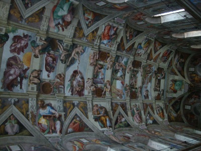 A portion of the Sistine Chapel Ceiling